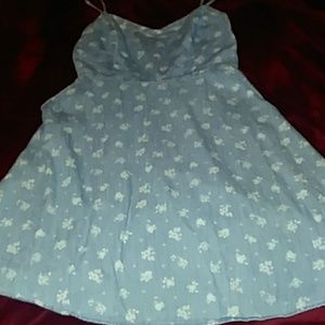 Distressed looking Jean dress with pockets